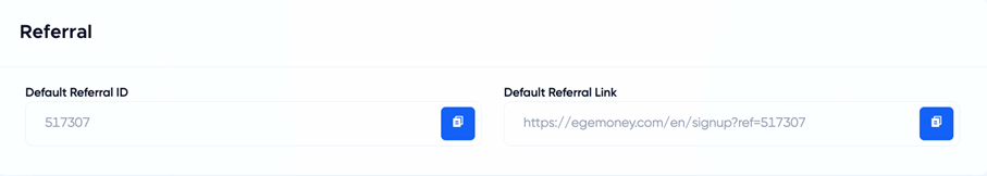 How can I invite my friend to the EgeMoney Referral Program?