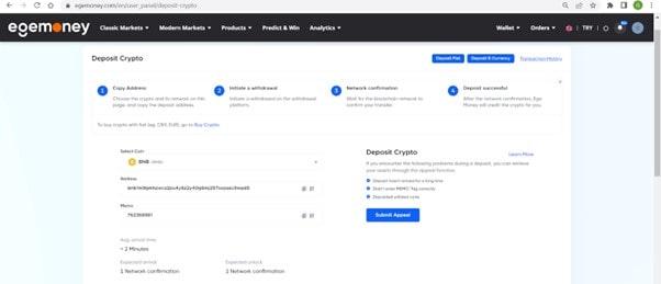 How To Deposit Crypto?