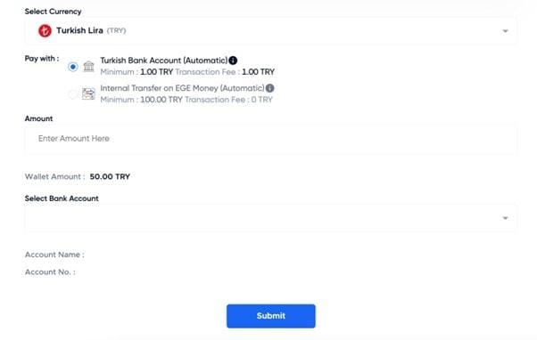 How to withdraw the Turkish Lira?