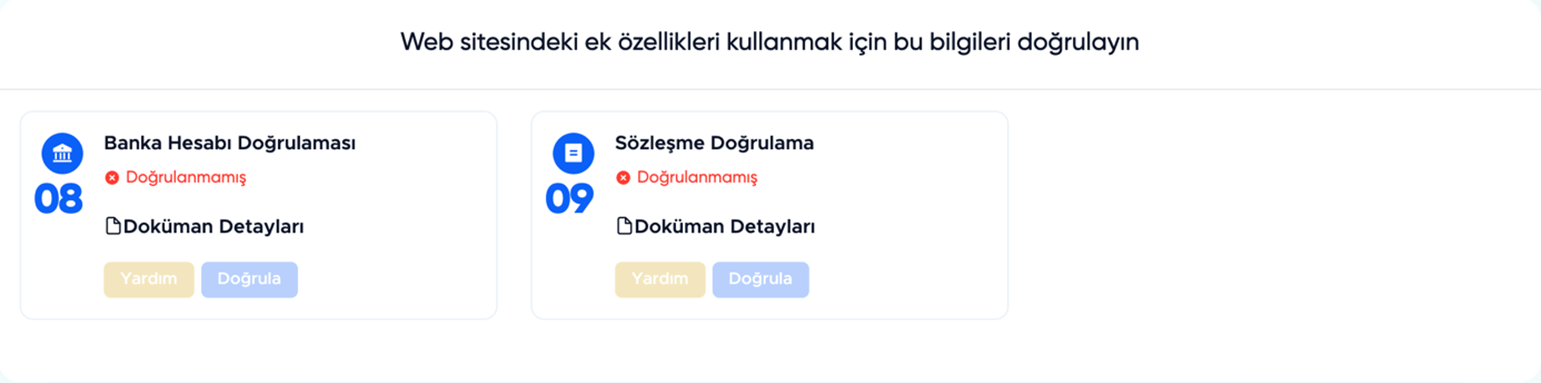 EgeMoney Banka Hesabı Doğrulaması
