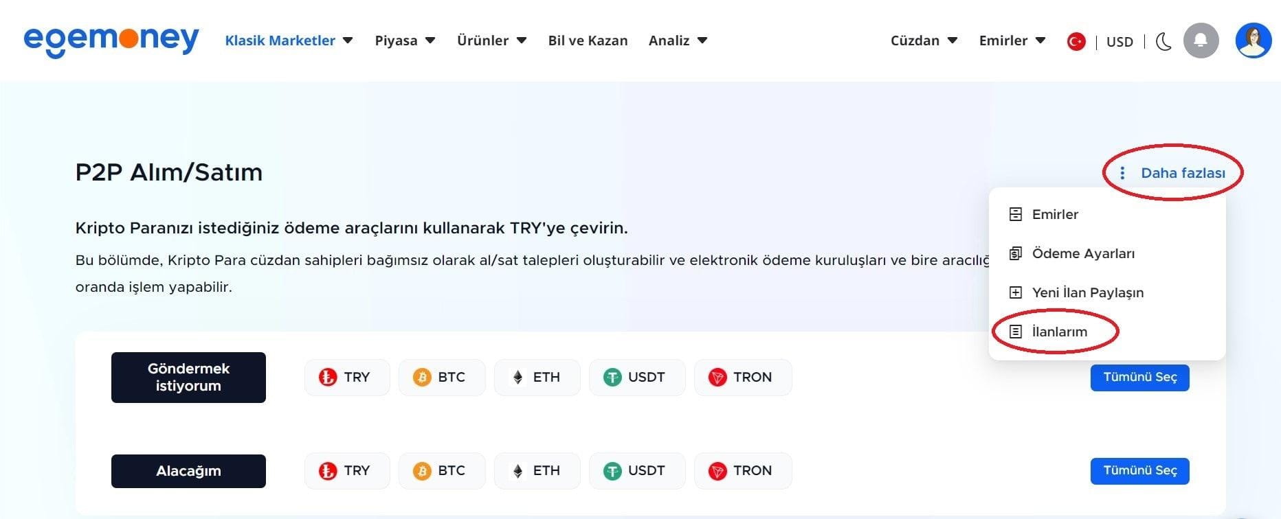 EgeMoney'den Nasıl Türk Lirası Çekebilirim?