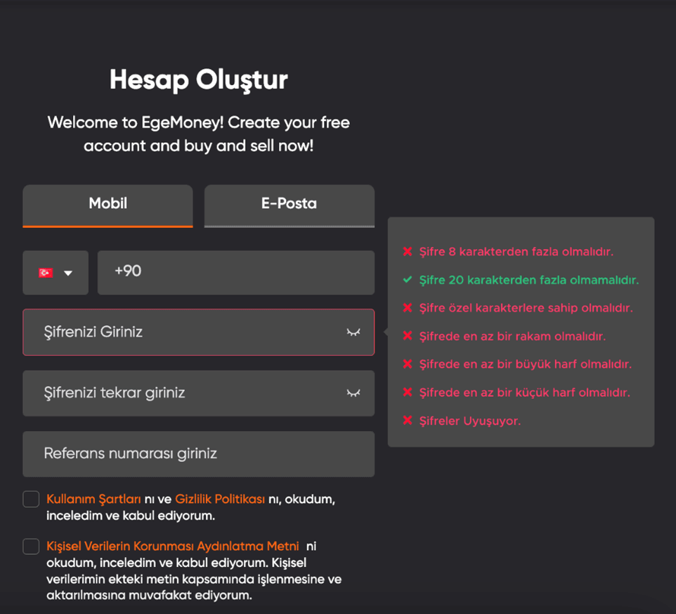 EgeMoney’e Nasıl Üye olurum?
