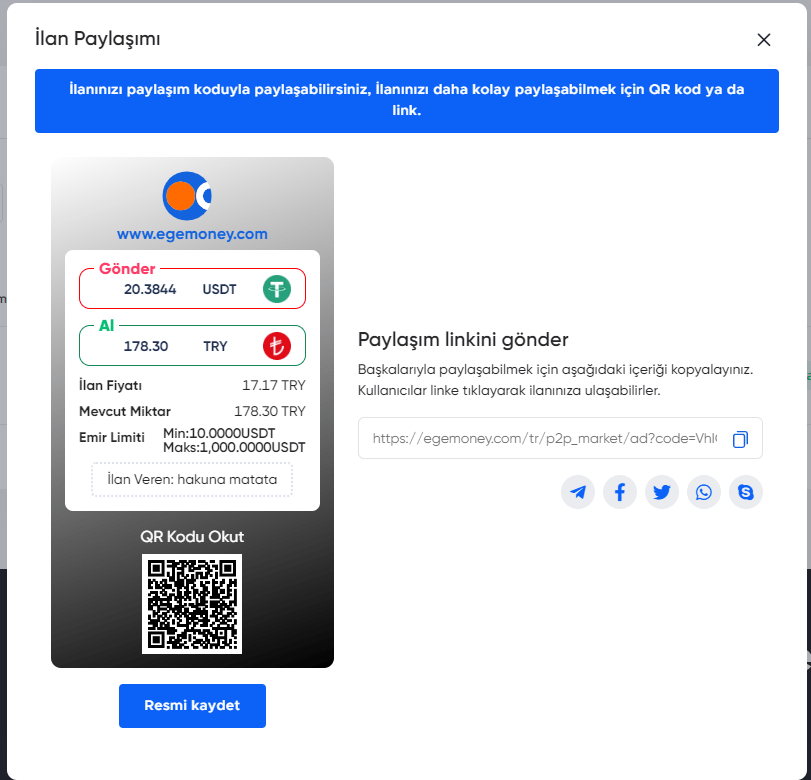 PP2P İlanları Sosyal Medyada Nasıl Paylaşılır 4