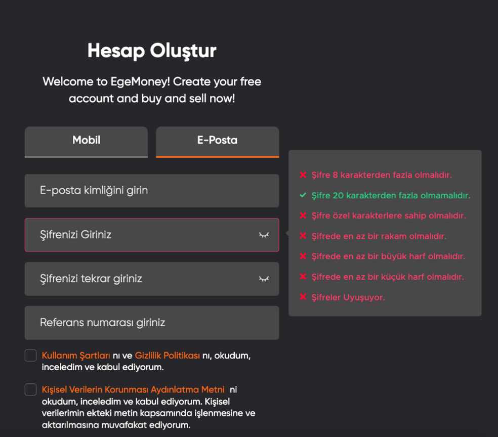 EgeMoney’e Nasıl Üye olurum?
