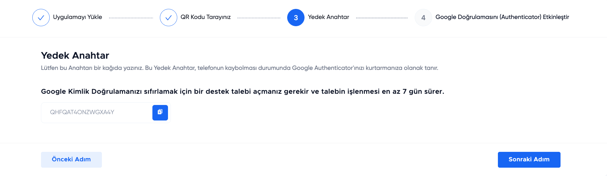 EgeMoney Bitcoin Güvenlik ayarları