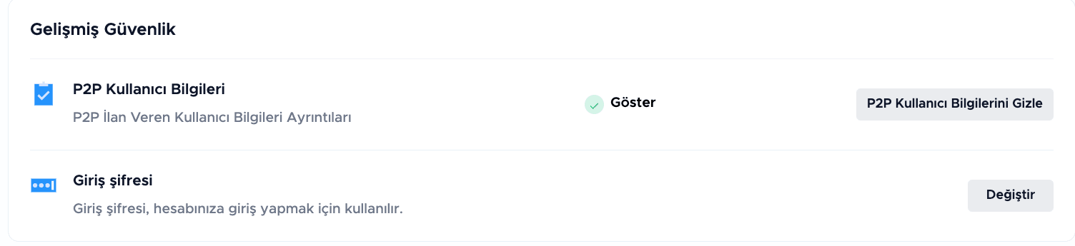 EgeMoney Bitcoin Güvenlik ayarları