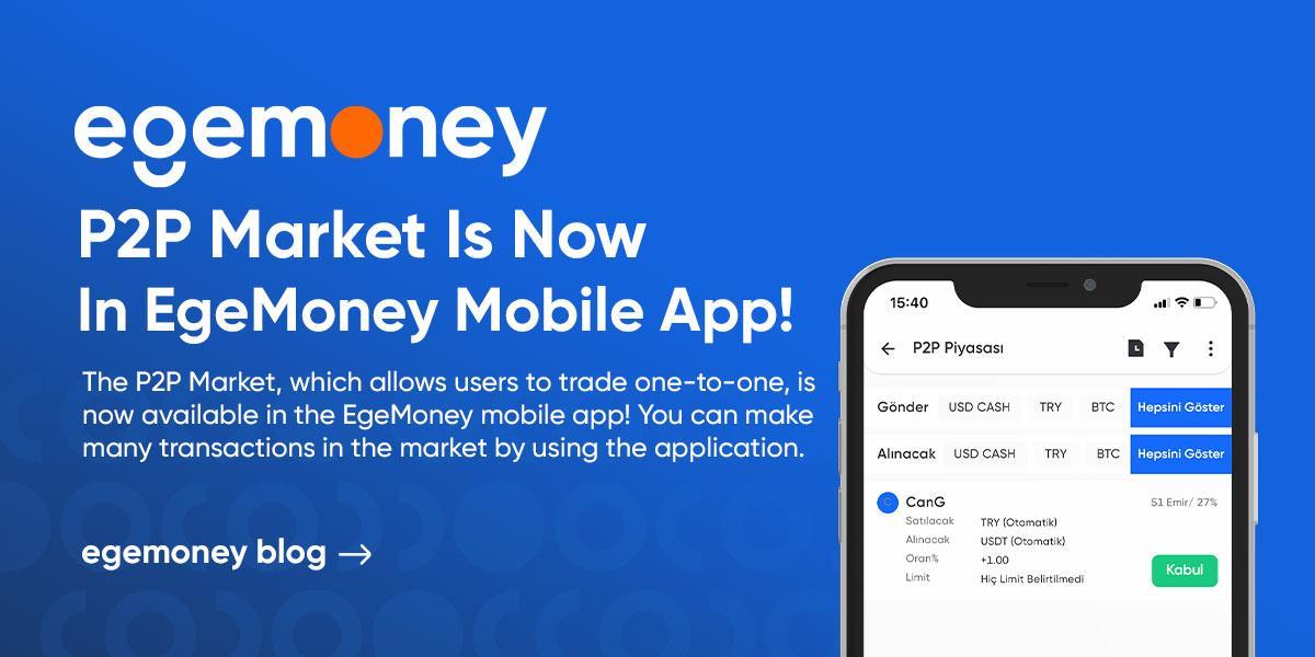 p2p market is now in egemoney mobile app
