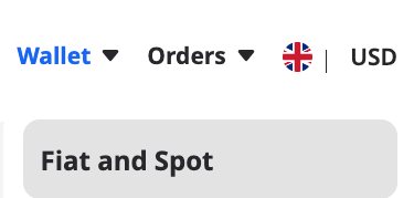 How can I view my Spot and Fiat wallet