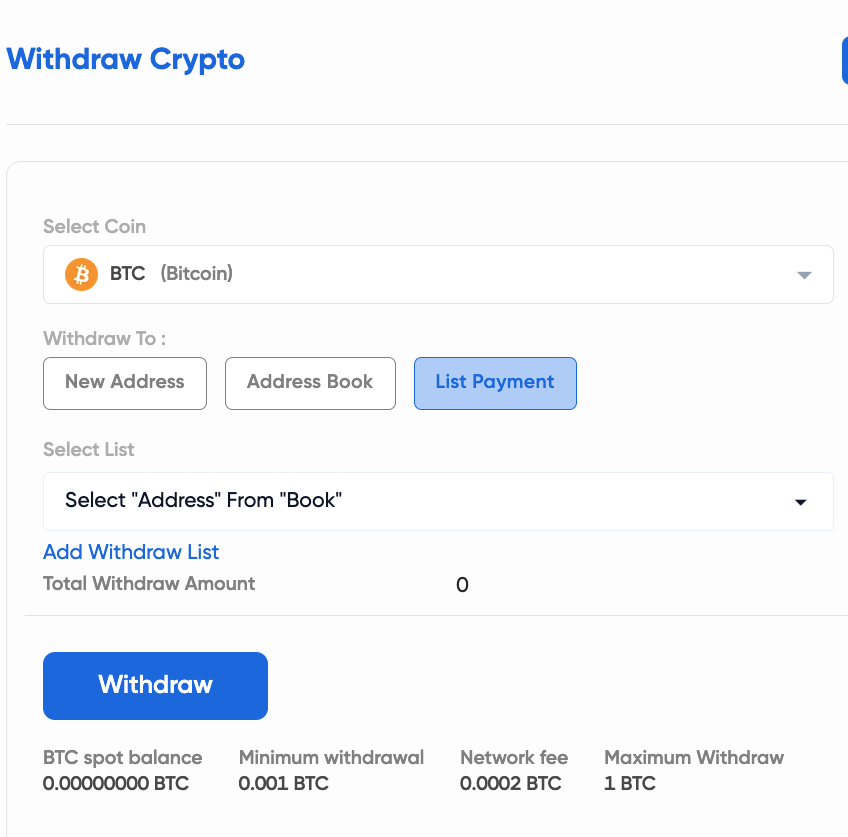 Multiple Crypto Transfer Feature 2